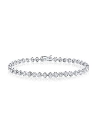 2.91CT DIAMOND ILLUSION TENNIS BRACELET