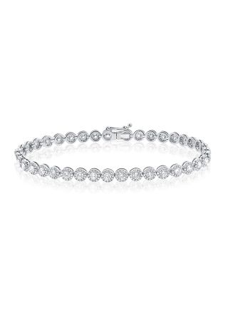 4.27CT DIAMOND ILLUSION TENNIS BRACELET