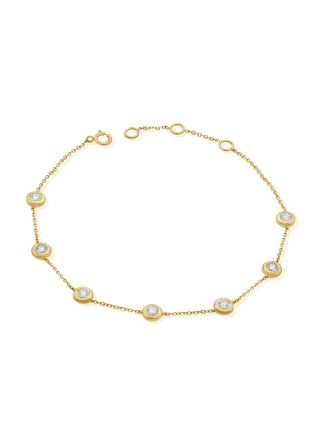 .21CT DIAMOND MIRACLE SETTING CHAIN BRACELET
