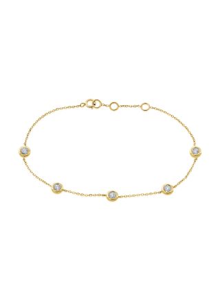 .15CT DIAMOND MIRACLE SETTING CHAIN BRACELET