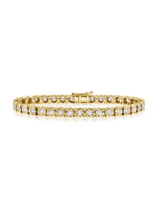 3.36CT DIAMOND MIRACLE SETTING TENNIS BRACELET
