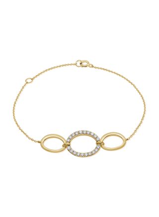 .36CT DIAMOND OVAL LINK CHAIN BRACELET