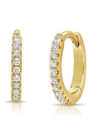 0.06CT DIAMOND HUGGIE EARRINGS