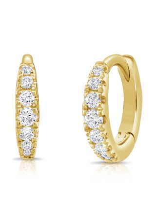 0.11CT DIAMOND HUGGIE EARRINGS