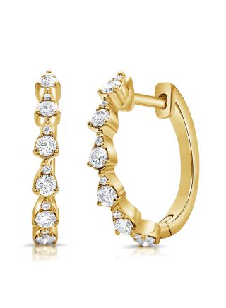 .50CT DIAMOND HUGGIE EARRINGS