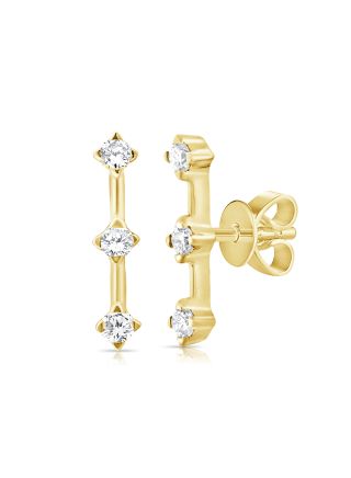 .09CT DIAMOND STUD EARRINGS