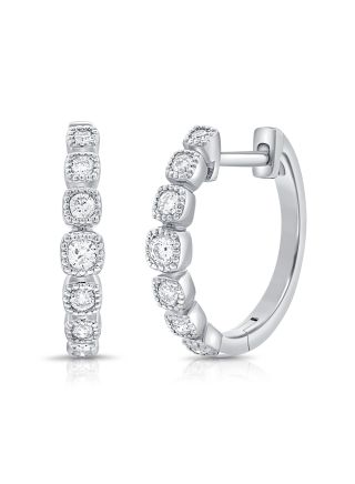.22CT DIAMOND HUGGIE EARRINGS