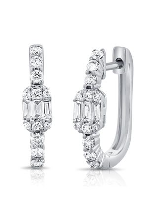 .42CT DIAMOND HUGGIE EARRINGS
