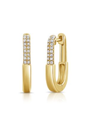 0.10CT DIAMOND HUGGIE EARRINGS