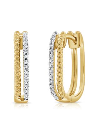 .10CT DIAMOND HUGGIE EARRINGS
