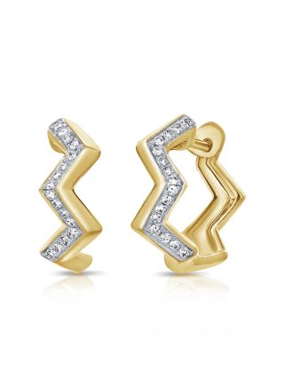 0.10CT DIAMOND HUGGIE EARRINGS