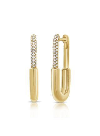 0.18CT DIAMOND HUGGIE EARRINGS