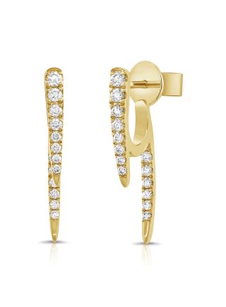 0.29CT DIAMOND HUGGIE EARRINGS