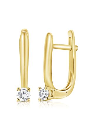 .20CT DIAMOND SOLITAIRE LEVERBACK EARRINGS