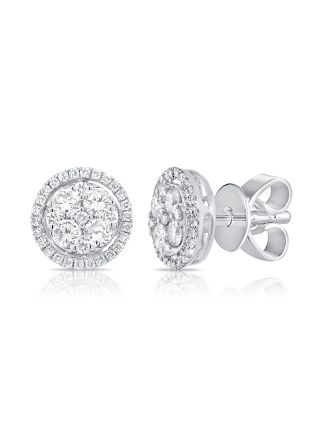 .76CT DIAMOND ILLUSION STUD EARRINGS