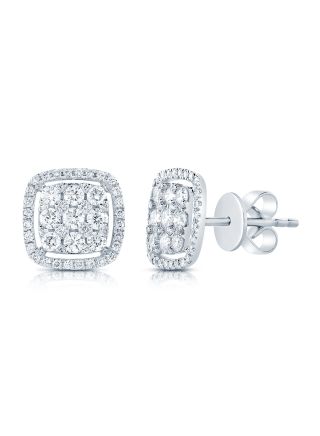 .81CT DIAMOND ILLUSION STUD EARRINGS