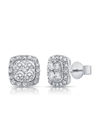 .81CT DIAMOND ILLUSION STUD EARRINGS