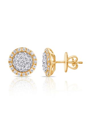 .97CT DIAMOND ILLUSION STUD EARRINGS
