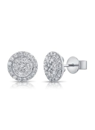 1.35CT DIAMOND ILLUSION STUD EARRINGS