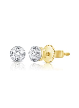 .16CT DIAMOND SOLITAIRE STUD EARRINGS