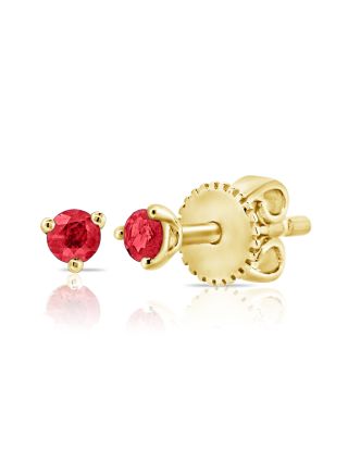 .11CT RUBY SOLITAIRE STUD EARRINGS