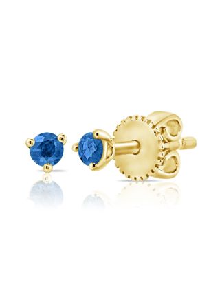 .12CT SAPPHIRE SOLITAIRE STUD EARRINGS