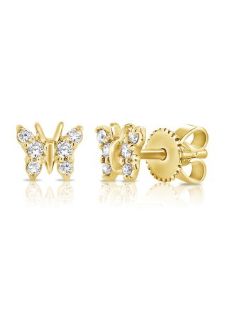.10CT DIAMOND BUTTERFLY STUD EARRINGS