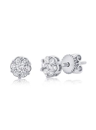 .24CT DIAMOND ILLUSION STUD EARRINGS