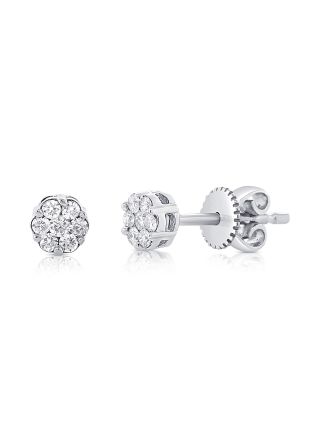 .17CT DIAMOND ILLUSION STUD EARRINGS