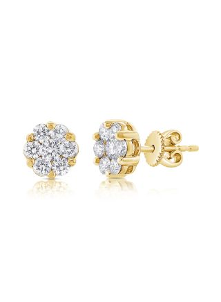 .87CT DIAMOND ILLUSION STUD EARRINGS