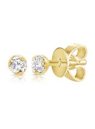 .05CT DIAMOND SOLITAIRE STUD EARRINGS