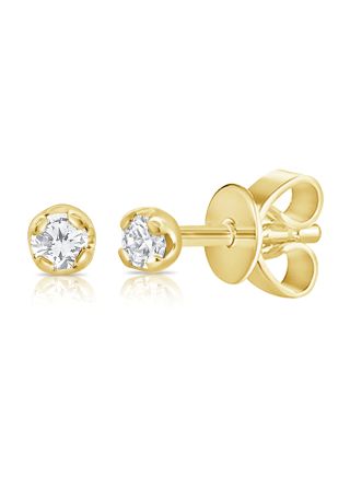 .05CT DIAMOND SOLITAIRE STUD EARRINGS