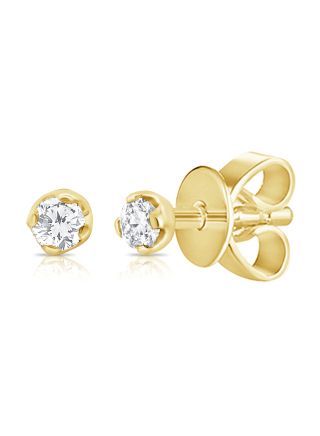 .07CT DIAMOND SOLITAIRE STUD EARRINGS