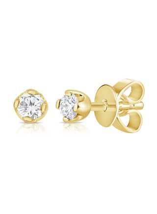 .13CT DIAMOND SOLITAIRE STUD EARRINGS