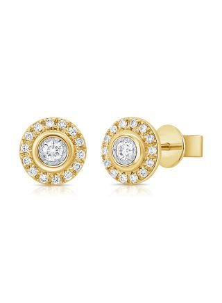 .22CT DIAMOND MIRACLE SETTING STUD EARRINGS