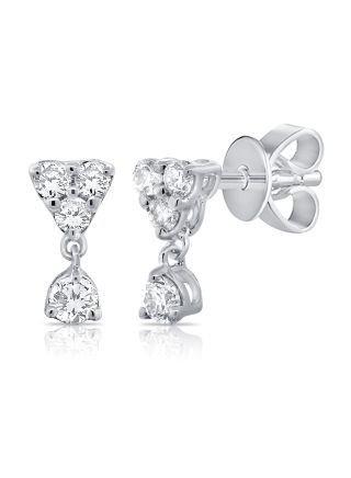 .18CT DIAMOND STUD EARRINGS