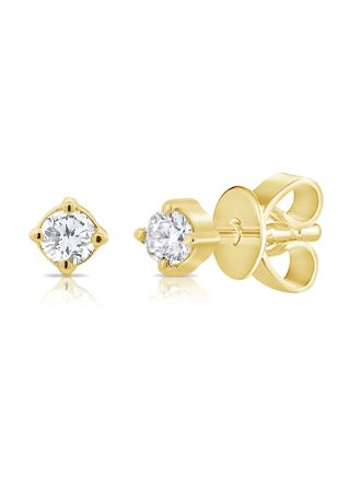.10CT DIAMOND SOLITAIRE STUD EARRINGS