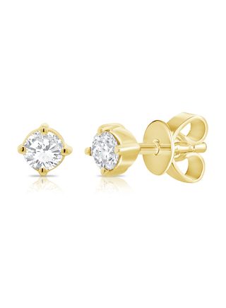.17CT DIAMOND SOLITAIRE STUD EARRINGS