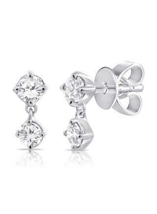 .21CT DIAMOND STUD EARRINGS