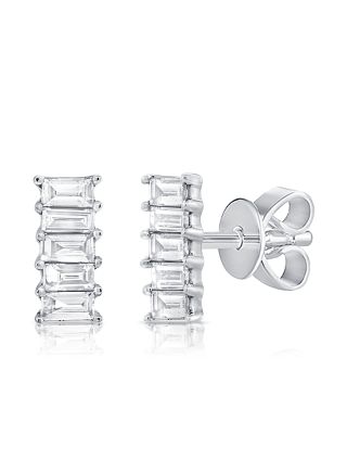 .22CT BAGUETTES DIAMOND STUD EARRINGS