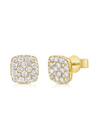1.53CT DIAMOND SQUARE STUD EARRINGS