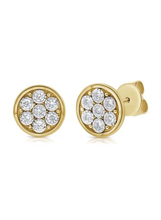 .17CT DIAMOND MIRACLE SETTING STUD EARRINGS