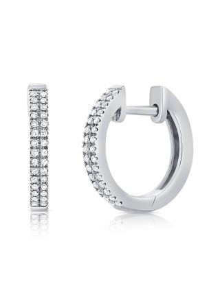 .12CT DIAMOND HUGGIE EARRINGS