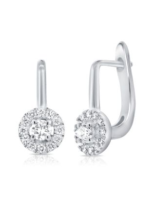 .20CT DIAMOND ILLUSION LEVERBACK EARRINGS