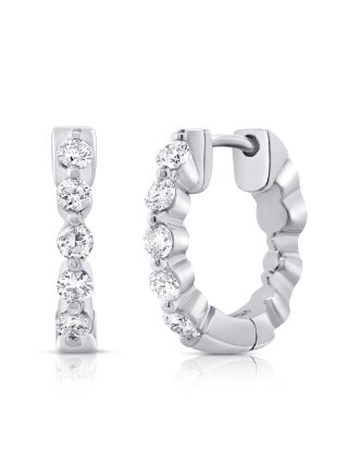 .42CT DIAMOND HUGGIE EARRINGS