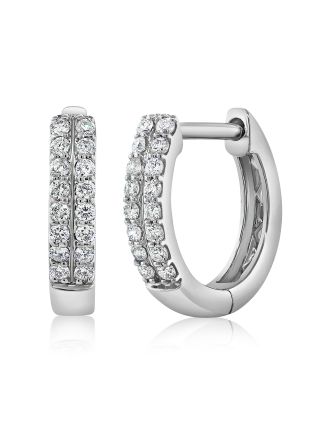 .21CT DIAMOND HUGGIE EARRINGS