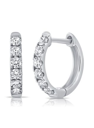 .48CT DIAMOND HUGGIE EARRINGS