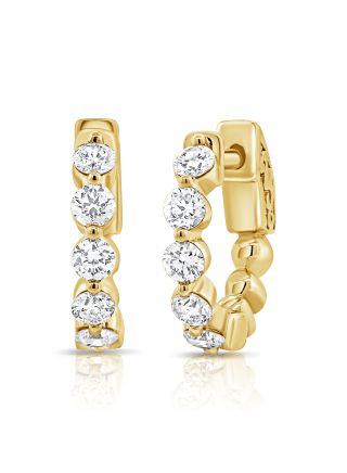 1.00CT DIAMOND HUGGIE EARRINGS