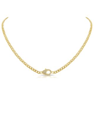 .14CT DIAMOND LOBSTER LOCK LINK NECKLACE