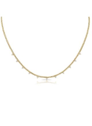 .47CT DIAMOND LINK STATION NECKLACE
